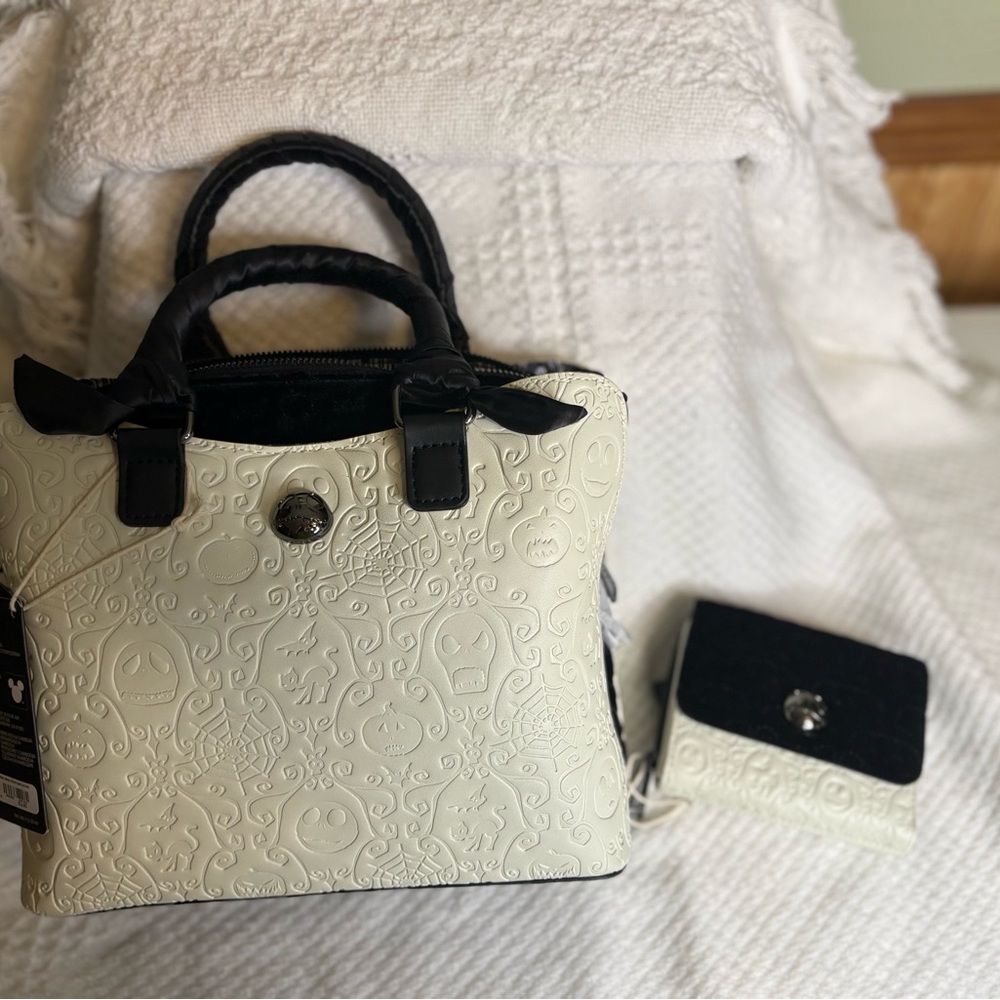 Loungefly The Nightmare Before Christmas Embossed Handbag w/Wallet